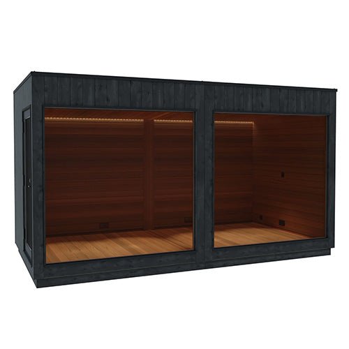 ThermaSol Nordic Misty Lounge XL 1 - Entrance Outdoor XL Sauna Lounge for Nordic Misty Sauna Cabin, 1 Entrance - West Coast Saunas - 14-KIR-3880