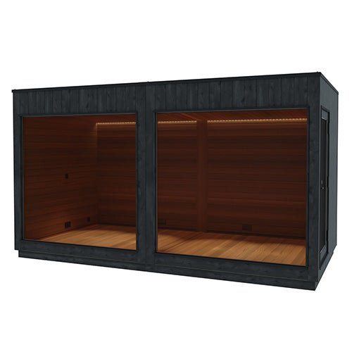 ThermaSol Nordic Misty Lounge XL 1 - Entrance Outdoor XL Sauna Lounge for Nordic Misty Sauna Cabin, 1 Entrance - West Coast Saunas - 14-KIR-3879