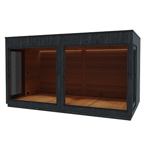 ThermaSol Nordic Misty Lounge XL 2 - Entrance Outdoor XL Sauna Lounge for Nordic Misty Sauna Cabin, 2 Entrances - West Coast Saunas - 14-KIR-3995