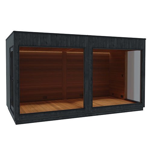 ThermaSol Nordic Misty Lounge XL 2 - Entrance Outdoor XL Sauna Lounge for Nordic Misty Sauna Cabin, 2 Entrances - West Coast Saunas - 14-KIR-3877