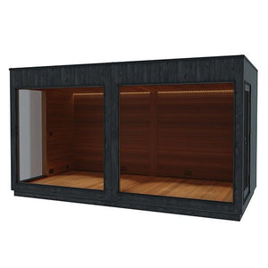 ThermaSol Nordic Misty Lounge XL 2 - Entrance Outdoor XL Sauna Lounge for Nordic Misty Sauna Cabin, 2 Entrances - West Coast Saunas - 14-KIR-3878