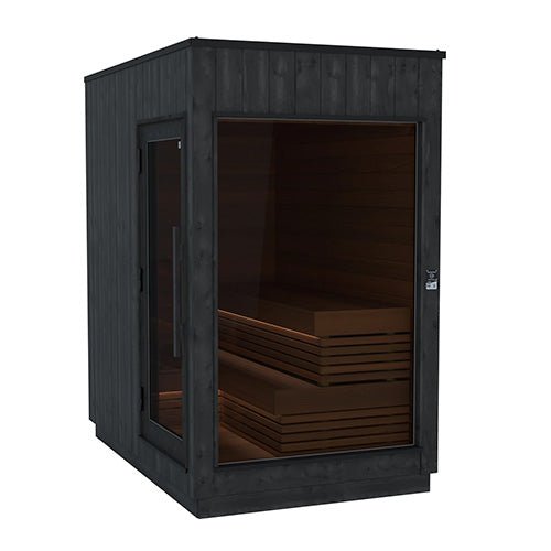 ThermaSol Nordic Misty Sauna Cabin Fully Assembled Outdoor Sauna, Modular, 2 to 5 Person - West Coast Saunas - 14-KIR-4828