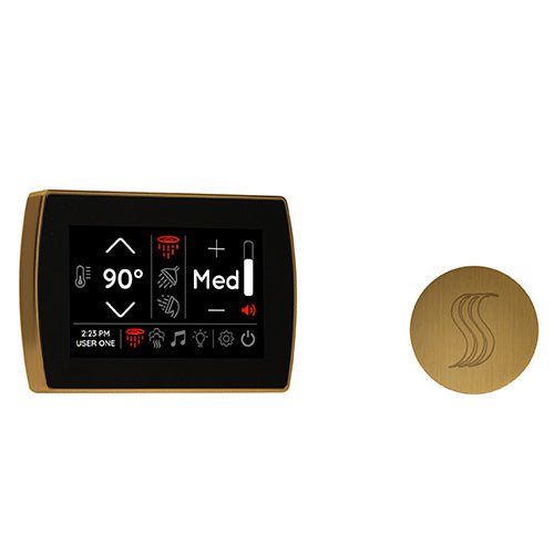 ThermaSol SignaTouch Control Kit SignaTouch Steam Shower Control w/ SteamVection Steamhead - West Coast Saunas - STCM-SVRD-AB