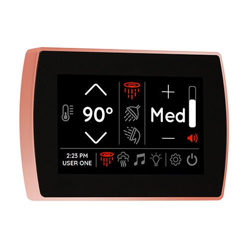 ThermaSol SignaTouch Digital Steam Shower Control, Touchscreen, 5 Inch - West Coast Saunas - STCM-COP