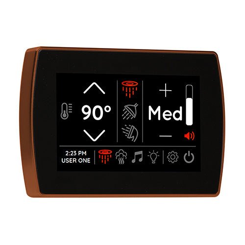 ThermaSol SignaTouch Digital Steam Shower Control, Touchscreen, 5 Inch - West Coast Saunas - STCM-ACOP