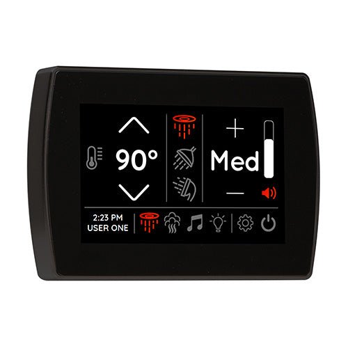 ThermaSol SignaTouch Digital Steam Shower Control, Touchscreen, 5 Inch - West Coast Saunas - STCM-MB
