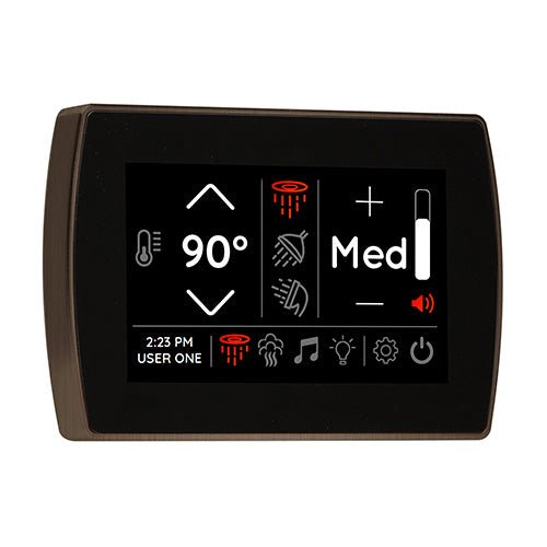 ThermaSol SignaTouch Digital Steam Shower Control, Touchscreen, 5 Inch - West Coast Saunas - STCM-AN