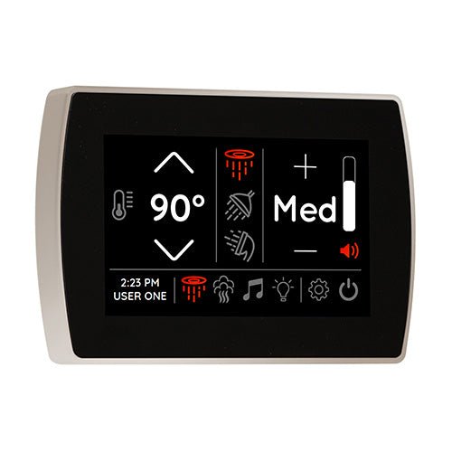 ThermaSol SignaTouch Digital Steam Shower Control, Touchscreen, 5 Inch - West Coast Saunas - STCM-PN
