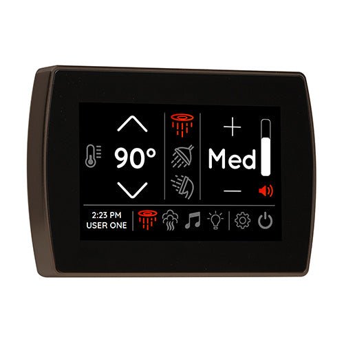 ThermaSol SignaTouch Digital Steam Shower Control, Touchscreen, 5 Inch - West Coast Saunas - STCM-ORB