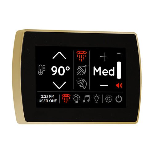ThermaSol SignaTouch Digital Steam Shower Control, Touchscreen, 5 Inch - West Coast Saunas - STCM-PB