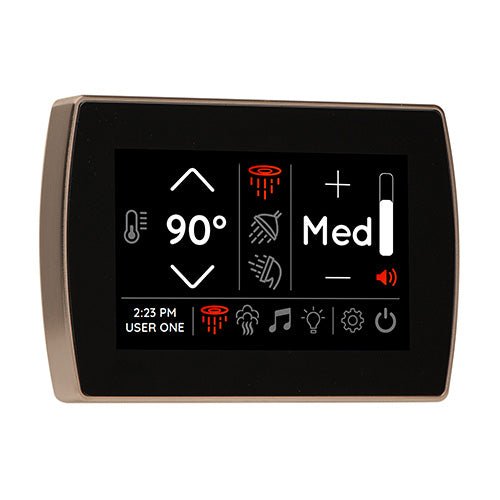 ThermaSol SignaTouch Digital Steam Shower Control, Touchscreen, 5 Inch - West Coast Saunas - STCM-SN