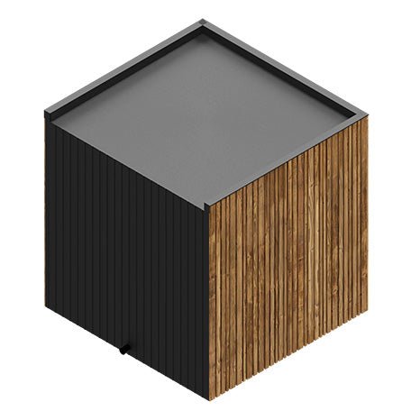 ThermaSol Spectra Sauna Cabin Fully Assembled Outdoor Sauna, Tinted Glass - Front, Up to 4 Persons - West Coast Saunas - 14-SPECTRA