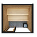 ThermaSol Spectra Sauna Cabin Fully Assembled Outdoor Sauna, Tinted Glass - Front, Up to 4 Persons - West Coast Saunas - 14-SPECTRA