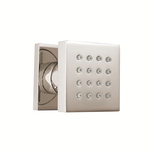 ThermaSol Square Body Spray Wall Mount, Square - West Coast Saunas - 15-1010-PN