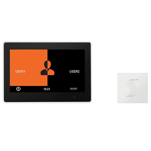 ThermaSol ThermaTouch2 Control Kit ThermaTouch2 Steam Shower Control w/ SteamVection Steamhead - West Coast Saunas - TT10-SVSQ-WHT