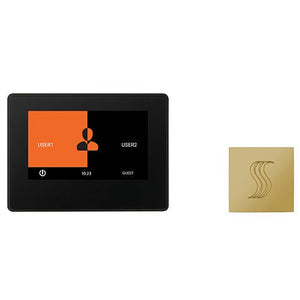 ThermaSol ThermaTouch2 Control Kit ThermaTouch2 Steam Shower Control w/ SteamVection Steamhead - West Coast Saunas - TT7-SVSQ-PB