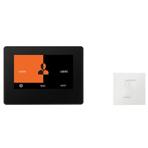 ThermaSol ThermaTouch2 Control Kit ThermaTouch2 Steam Shower Control w/ SteamVection Steamhead - West Coast Saunas - TT7-SVSQ-WHT