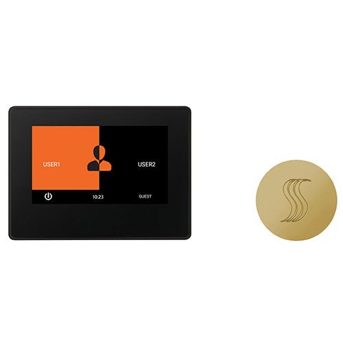 ThermaSol ThermaTouch2 Control Kit ThermaTouch2 Steam Shower Control w/ SteamVection Steamhead - West Coast Saunas - TT7-SVRD-PB