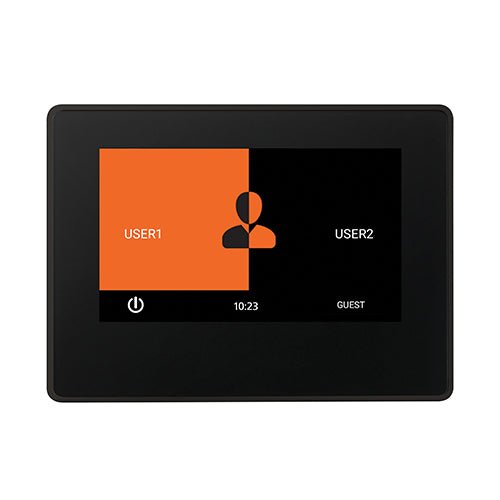 ThermaSol ThermaTouch2 Digital Steam Shower Control, Touchscreen, 7, 10 or 15 Inch - West Coast Saunas - TT7V2-BK