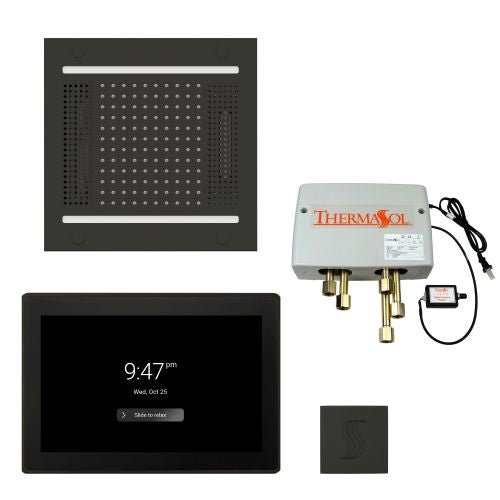 ThermaSol TT2 & HydroVive Total Wellness Package ThermaTouch2 Control, HydroVive Rainhead, SteamVection Steamhead, Digital Shower Valve - West Coast Saunas - TWPH1415US-MB