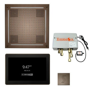 ThermaSol TT2 & HydroVive Total Wellness Package ThermaTouch2 Control, HydroVive Rainhead, SteamVection Steamhead, Digital Shower Valve - West Coast Saunas - TWPH15US-AN