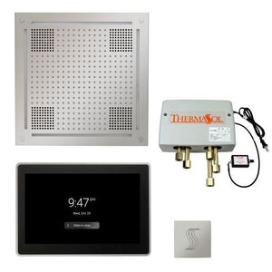 ThermaSol TT2 & HydroVive Total Wellness Package ThermaTouch2 Control, HydroVive Rainhead, SteamVection Steamhead, Digital Shower Valve - West Coast Saunas - TWPH15US-PC