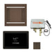 ThermaSol TT2 & HydroVive Total Wellness Package ThermaTouch2 Control, HydroVive Rainhead, SteamVection Steamhead, Digital Shower Valve - West Coast Saunas - TWPH1415US-ORB
