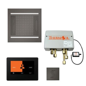 ThermaSol TT2 & HydroVive Total Wellness Package ThermaTouch2 Control, HydroVive Rainhead, SteamVection Steamhead, Digital Shower Valve - West Coast Saunas - TWPH147S-BN