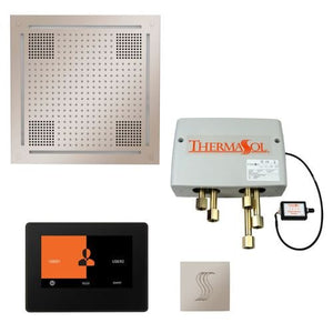 ThermaSol TT2 & HydroVive Total Wellness Package ThermaTouch2 Control, HydroVive Rainhead, SteamVection Steamhead, Digital Shower Valve - West Coast Saunas - TWPH7S-PN