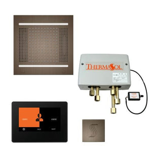 ThermaSol TT2 & HydroVive Total Wellness Package ThermaTouch2 Control, HydroVive Rainhead, SteamVection Steamhead, Digital Shower Valve - West Coast Saunas - TWPH147S-AN