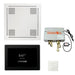 ThermaSol TT2 & HydroVive Total Wellness Package ThermaTouch2 Control, HydroVive Rainhead, SteamVection Steamhead, Digital Shower Valve - West Coast Saunas - TWPH15US-WHT