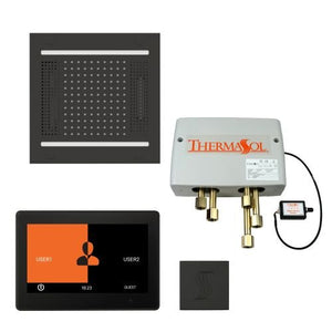 ThermaSol TT2 & HydroVive Total Wellness Package ThermaTouch2 Control, HydroVive Rainhead, SteamVection Steamhead, Digital Shower Valve - West Coast Saunas - TWPH1410US-MB