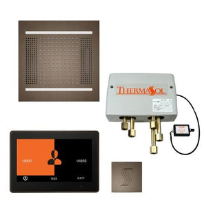 ThermaSol TT2 & HydroVive Total Wellness Package ThermaTouch2 Control, HydroVive Rainhead, SteamVection Steamhead, Digital Shower Valve - West Coast Saunas - TWPH1410US-AN