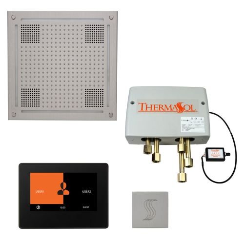 ThermaSol TT2 & HydroVive Total Wellness Package ThermaTouch2 Control, HydroVive Rainhead, SteamVection Steamhead, Digital Shower Valve - West Coast Saunas - TWPH7S-SC