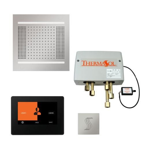 ThermaSol TT2 & HydroVive Total Wellness Package ThermaTouch2 Control, HydroVive Rainhead, SteamVection Steamhead, Digital Shower Valve - West Coast Saunas - TWPH147S-PC