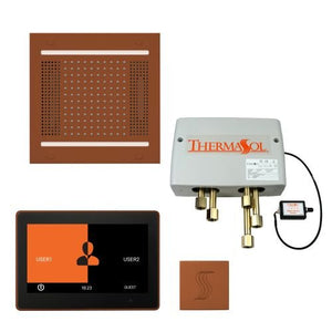 ThermaSol TT2 & HydroVive Total Wellness Package ThermaTouch2 Control, HydroVive Rainhead, SteamVection Steamhead, Digital Shower Valve - West Coast Saunas - TWPH1410US-ACOP