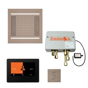 ThermaSol TT2 & HydroVive Total Wellness Package ThermaTouch2 Control, HydroVive Rainhead, SteamVection Steamhead, Digital Shower Valve - West Coast Saunas - TWPH147S-SN