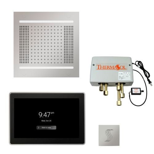 ThermaSol TT2 & HydroVive Total Wellness Package ThermaTouch2 Control, HydroVive Rainhead, SteamVection Steamhead, Digital Shower Valve - West Coast Saunas - TWPH1415US-PC