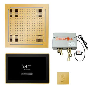 ThermaSol TT2 & HydroVive Total Wellness Package ThermaTouch2 Control, HydroVive Rainhead, SteamVection Steamhead, Digital Shower Valve - West Coast Saunas - TWPH15US-PG