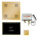 ThermaSol TT2 & HydroVive Total Wellness Package ThermaTouch2 Control, HydroVive Rainhead, SteamVection Steamhead, Digital Shower Valve - West Coast Saunas - TWPH15US-PG
