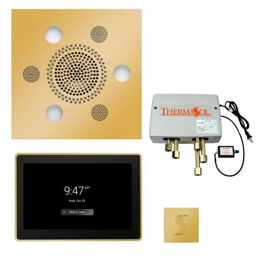 ThermaSol TT2 & Serenity Total Wellness Package ThermaTouch2 Control, Serenity Advanced Rainhead, SteamVection Steamhead, Digital Shower Valve - West Coast Saunas - TWP15US-PG