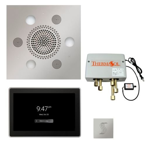 ThermaSol TT2 & Serenity Total Wellness Package ThermaTouch2 Control, Serenity Advanced Rainhead, SteamVection Steamhead, Digital Shower Valve - West Coast Saunas - TWP15US-PC