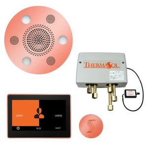 ThermaSol TT2 & Serenity Total Wellness Package ThermaTouch2 Control, Serenity Advanced Rainhead, SteamVection Steamhead, Digital Shower Valve - West Coast Saunas - TWP10UR-COP