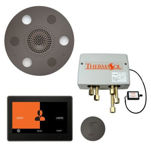 ThermaSol TT2 & Serenity Total Wellness Package ThermaTouch2 Control, Serenity Advanced Rainhead, SteamVection Steamhead, Digital Shower Valve - West Coast Saunas - TWP10UR-BN