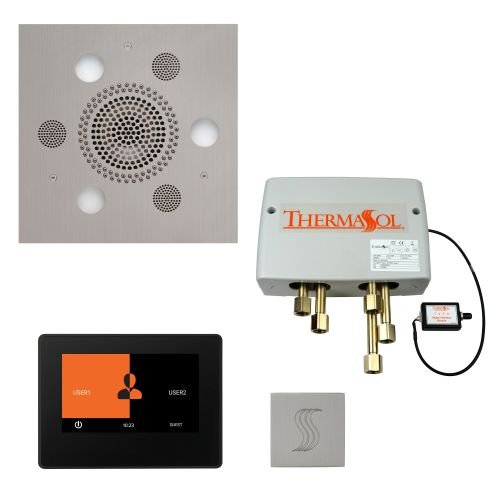 ThermaSol TT2 & Serenity Total Wellness Package ThermaTouch2 Control, Serenity Advanced Rainhead, SteamVection Steamhead, Digital Shower Valve - West Coast Saunas - TWP7S-SC