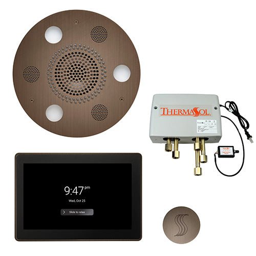 ThermaSol TT2 & Serenity Total Wellness Package ThermaTouch2 Control, Serenity Advanced Rainhead, SteamVection Steamhead, Digital Shower Valve - West Coast Saunas - TWP15UR-AN