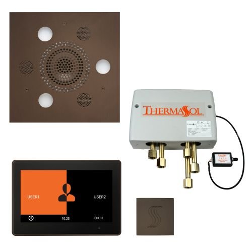 ThermaSol TT2 & Serenity Total Wellness Package ThermaTouch2 Control, Serenity Advanced Rainhead, SteamVection Steamhead, Digital Shower Valve - West Coast Saunas - TWP10US-ORB