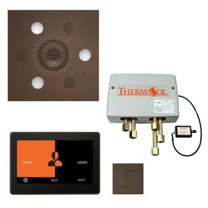 ThermaSol TT2 & Serenity Total Wellness Package ThermaTouch2 Control, Serenity Advanced Rainhead, SteamVection Steamhead, Digital Shower Valve - West Coast Saunas - TWP10US-ORB