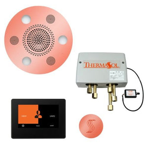 ThermaSol TT2 & Serenity Total Wellness Package ThermaTouch2 Control, Serenity Advanced Rainhead, SteamVection Steamhead, Digital Shower Valve - West Coast Saunas - TWP7R-COP