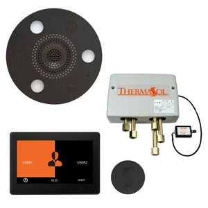 ThermaSol TT2 & Serenity Total Wellness Package ThermaTouch2 Control, Serenity Advanced Rainhead, SteamVection Steamhead, Digital Shower Valve - West Coast Saunas - TWP10UR-MB